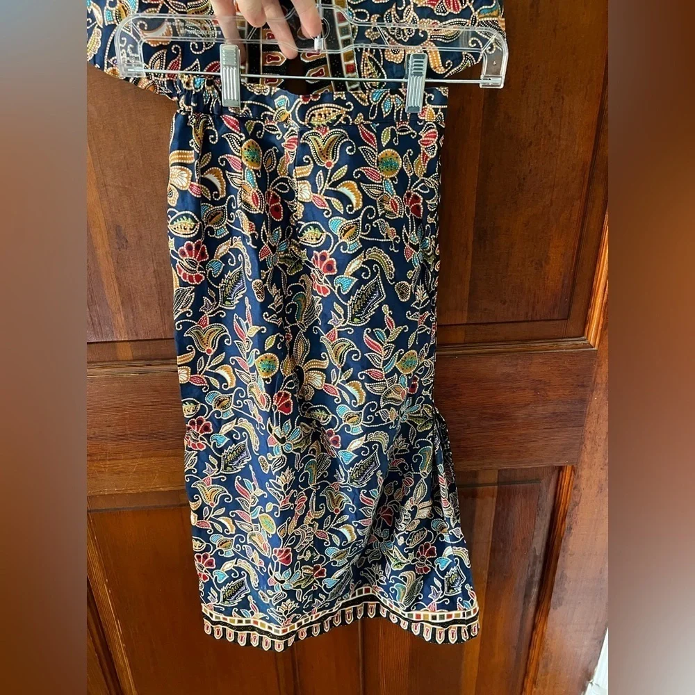 Vintage Kids Outfit Two Piece Set Traditional Top & Skirt Singapore Asian Boho